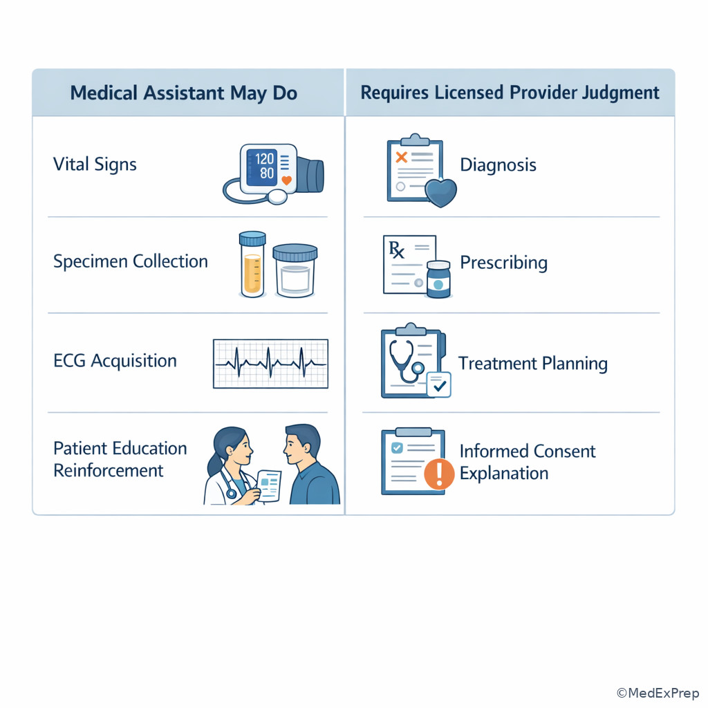 Assistant scope boundary infographic