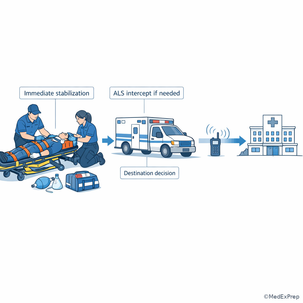 Prehospital transport-priority illustration