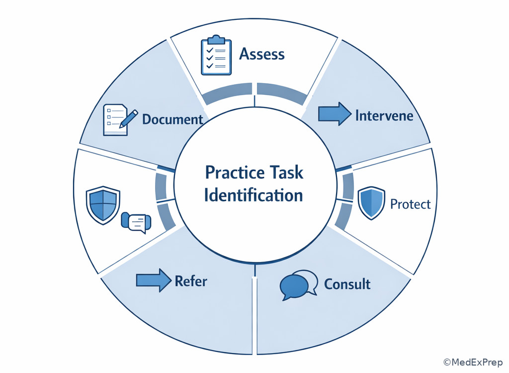 Social work action categories wheel