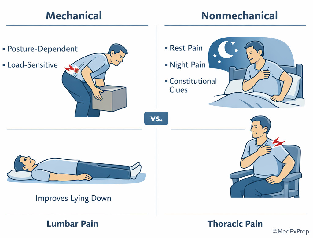 Mechanical pain behavior versus nonmechanical pain behavior