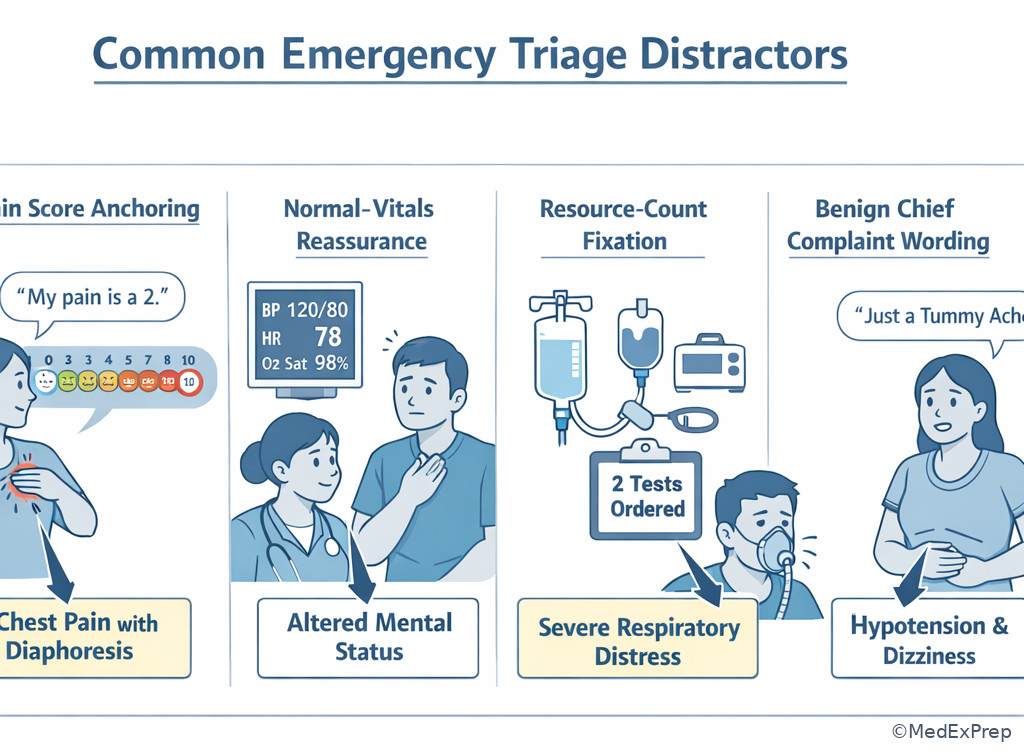 Fig 6. Common ESI distractor patterns