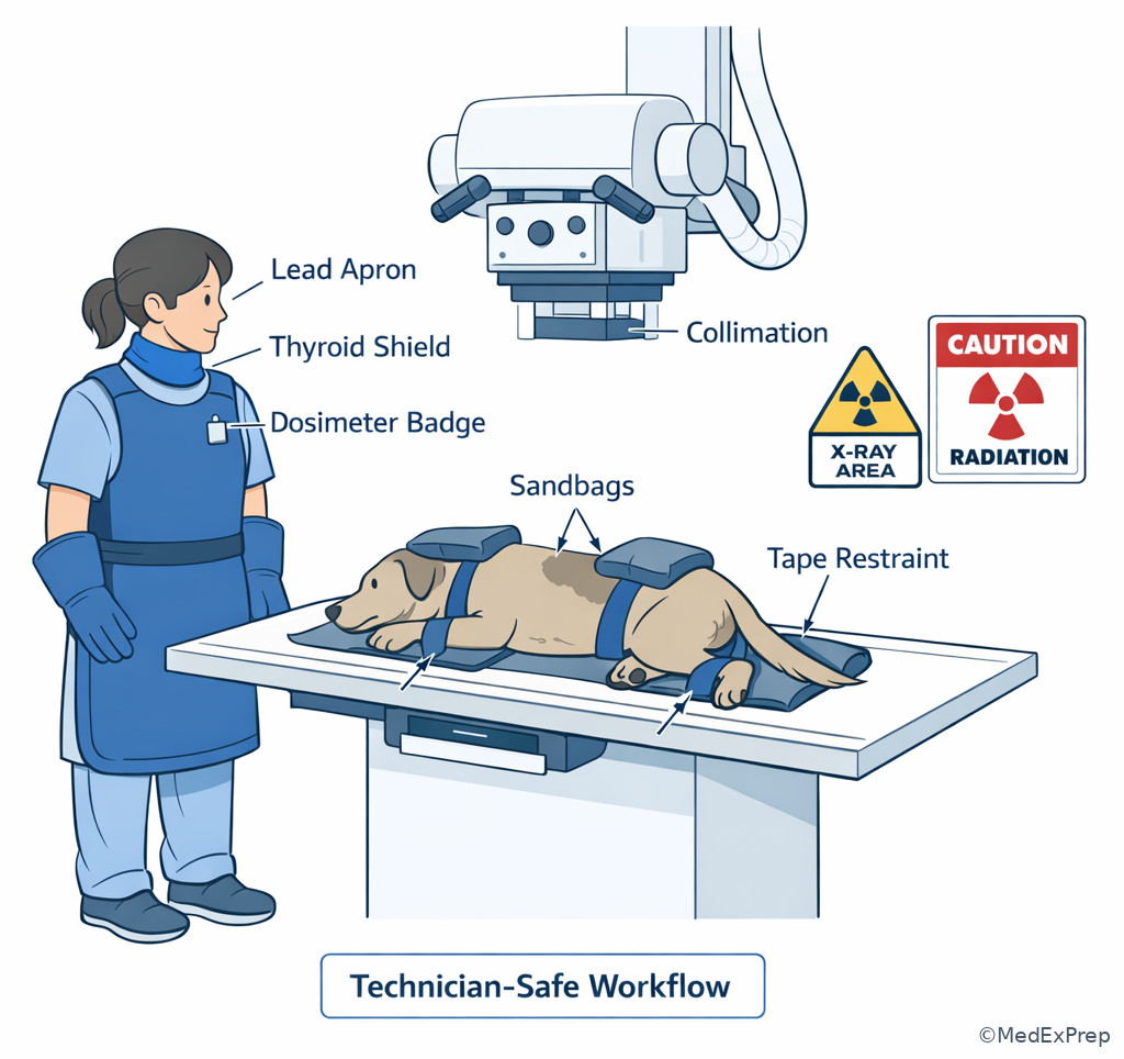 Radiography room safety setup