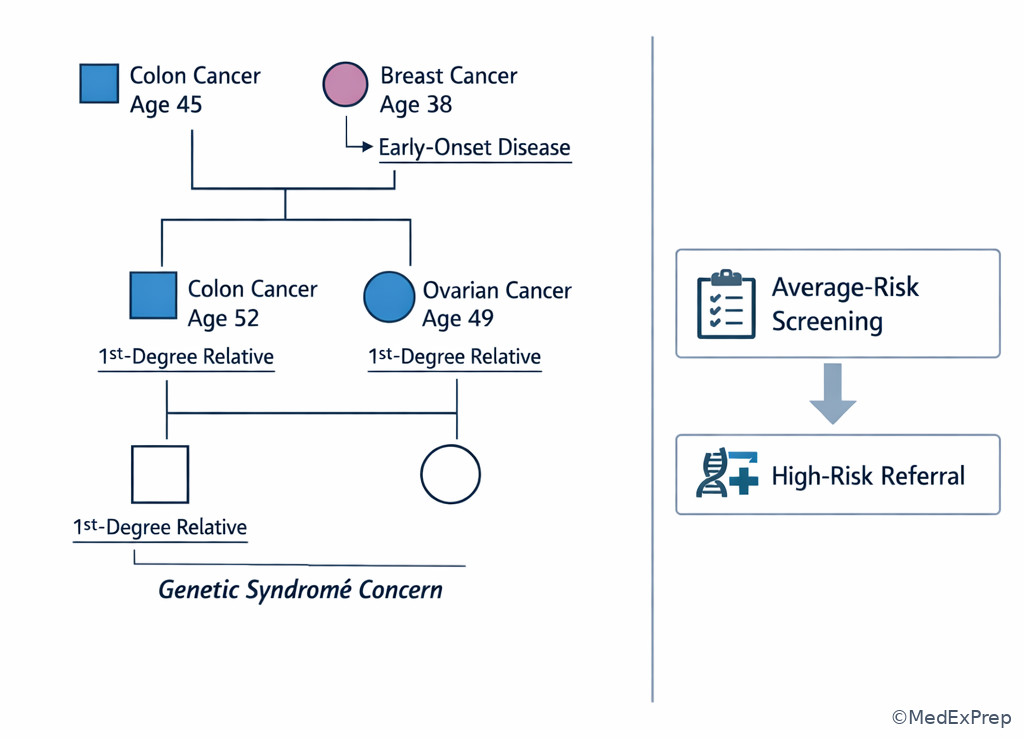 Pedigree-based hereditary cancer risk illustration