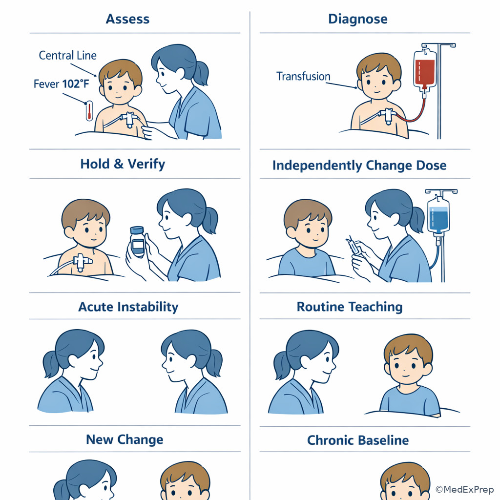 Comparison poster of common exam distractors