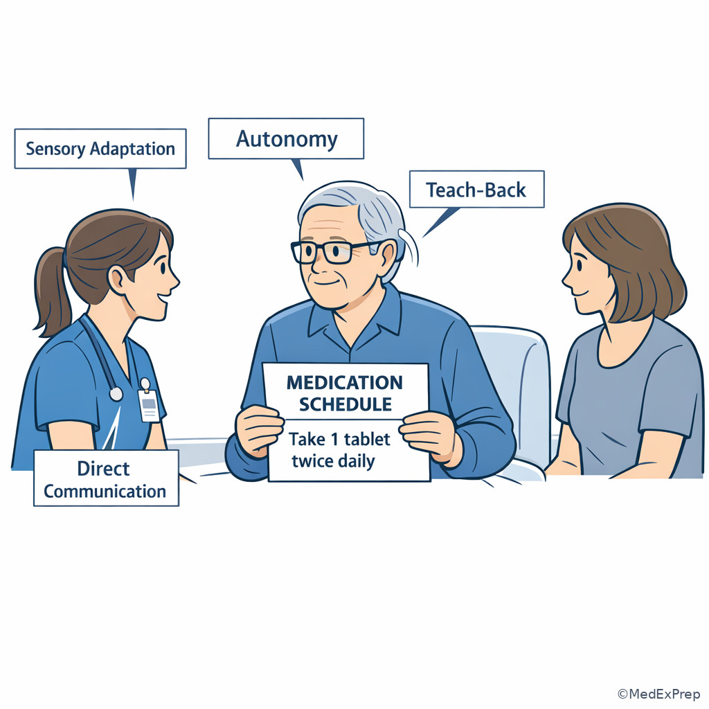 Communication adaptations for sensory changes