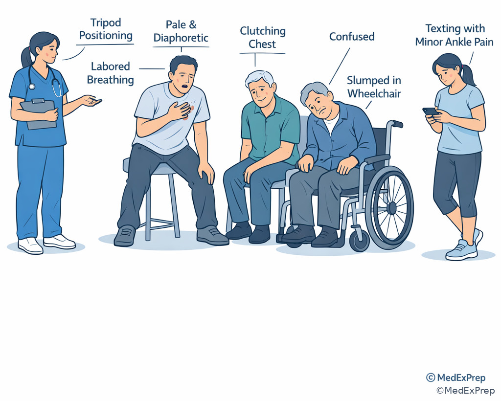 Triage nurse first-look assessment