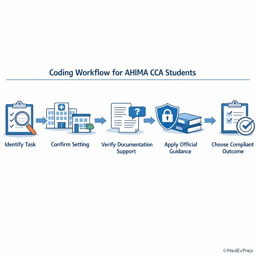 Compliance-focused coding workflow poster