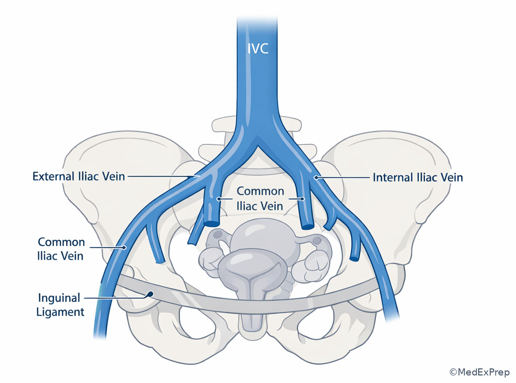 Pelvic venous confluence anatomy