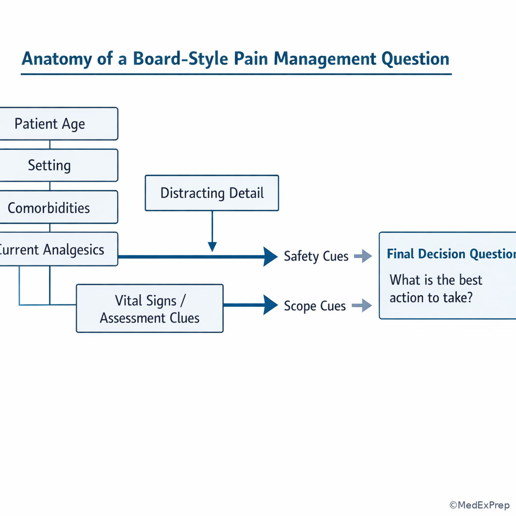 Board-style question anatomy
