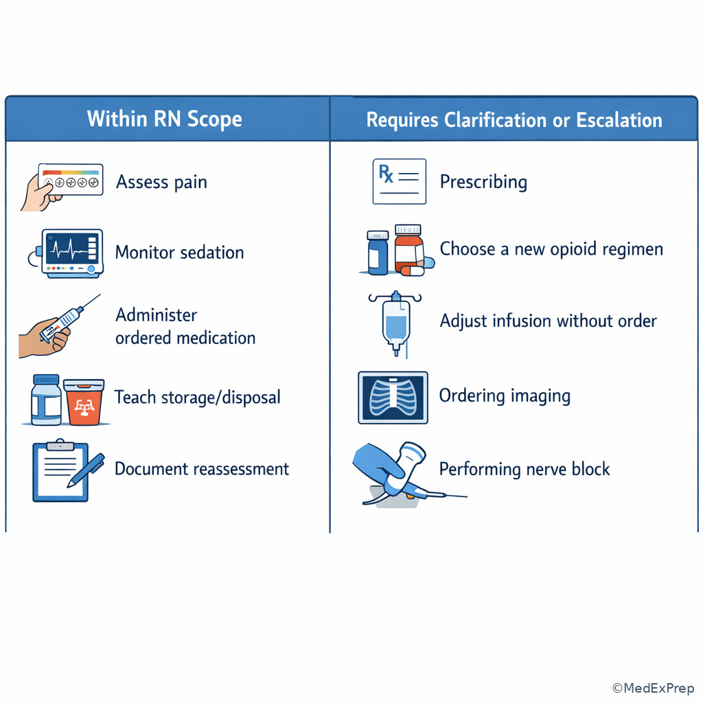 Nursing scope decision illustration