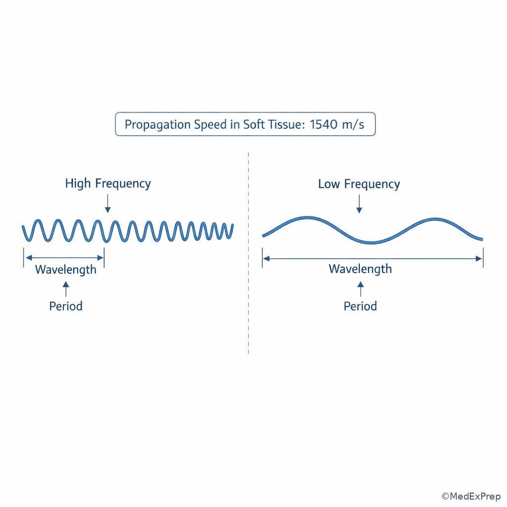 Basic wave relationships in ultrasound physics