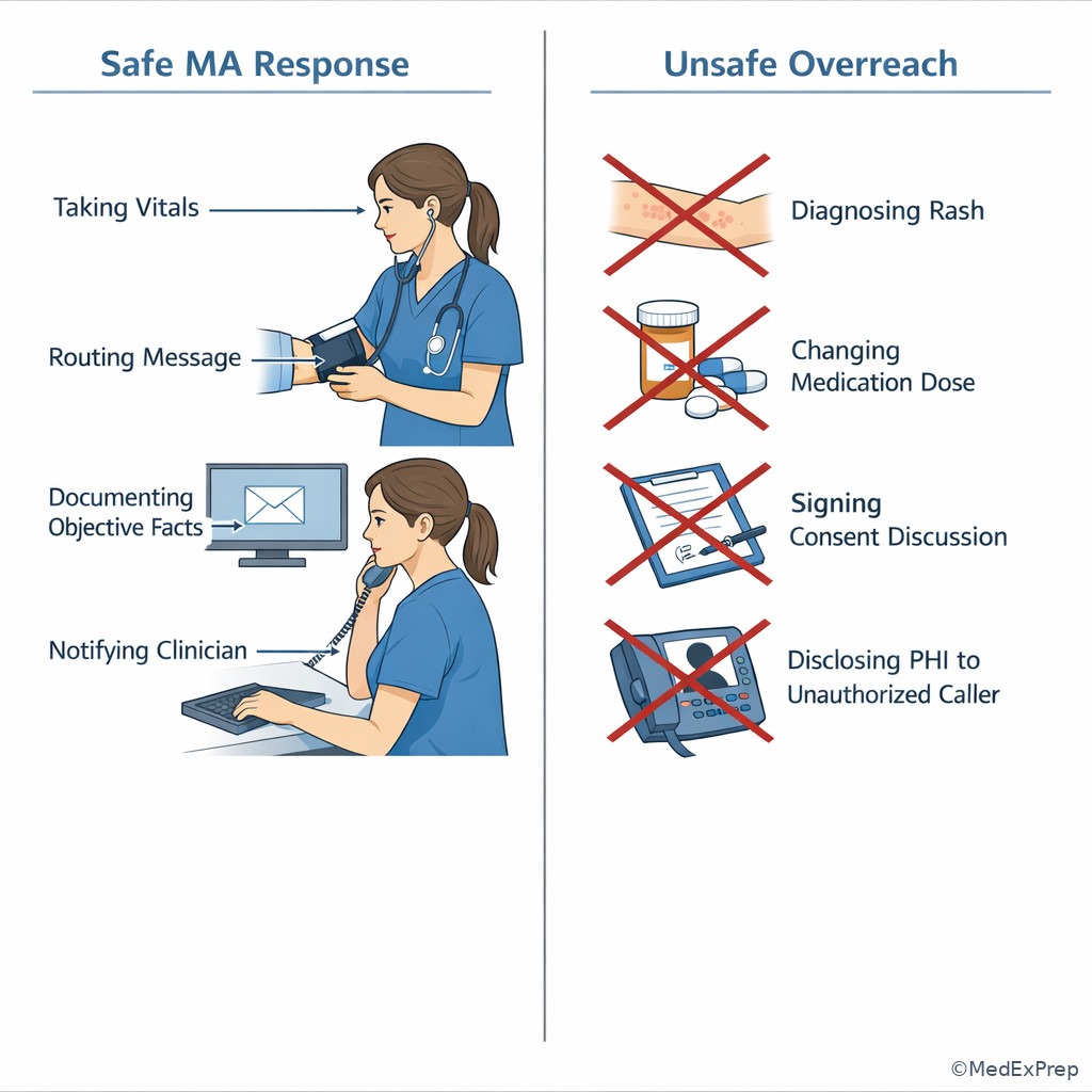 Comparison image of safe versus unsafe role responses