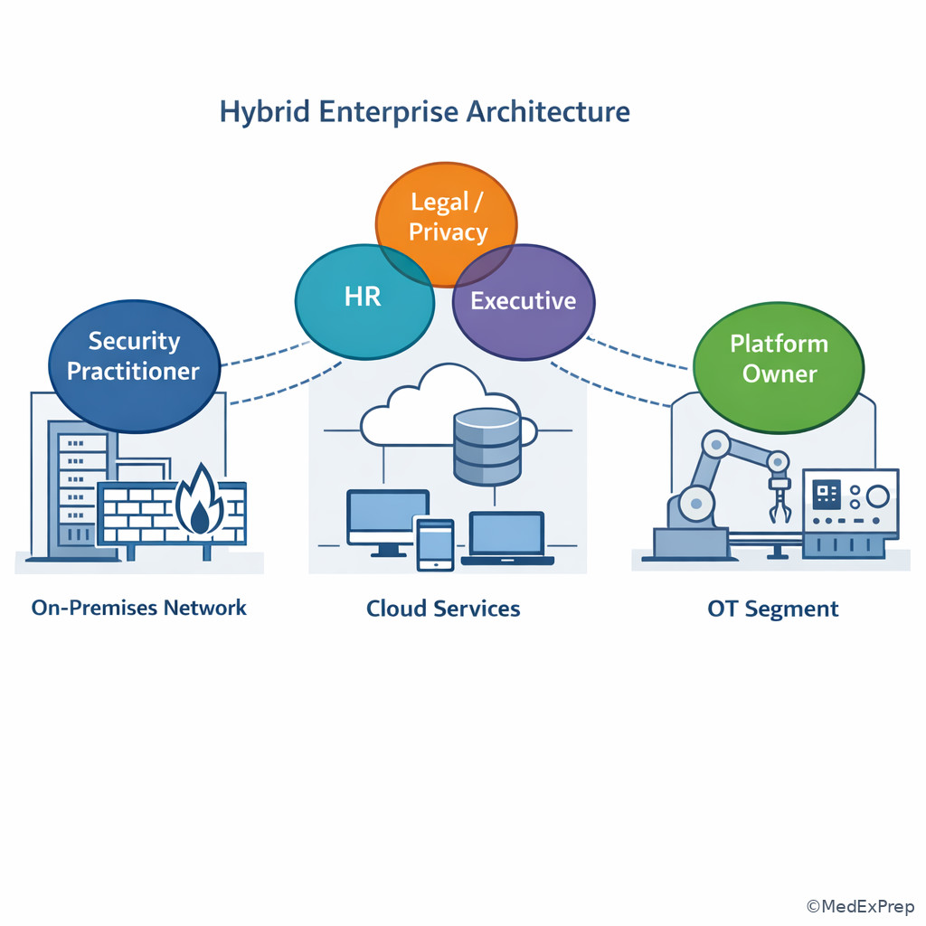 Hybrid enterprise map showing where coordination is required