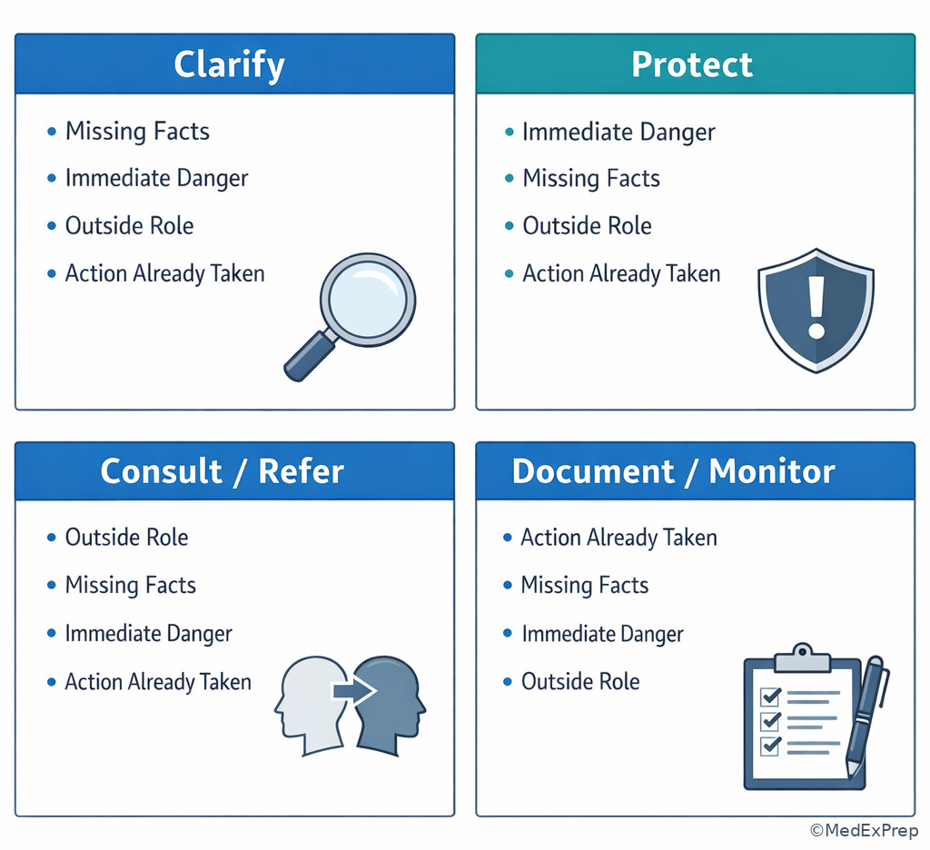 Decision dashboard for social work actions