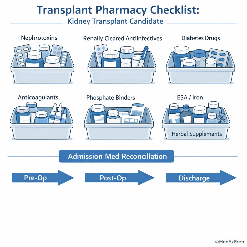 Fig 6. Transplant candidate medication safety checklist