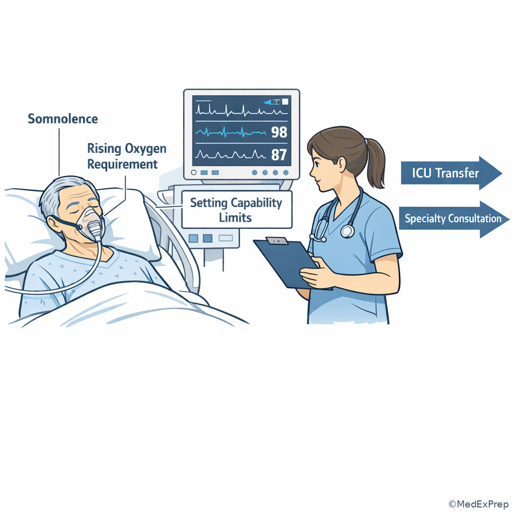 Older adult transfer decision illustration