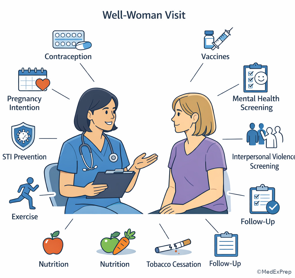 Preventive counseling topics at one visit