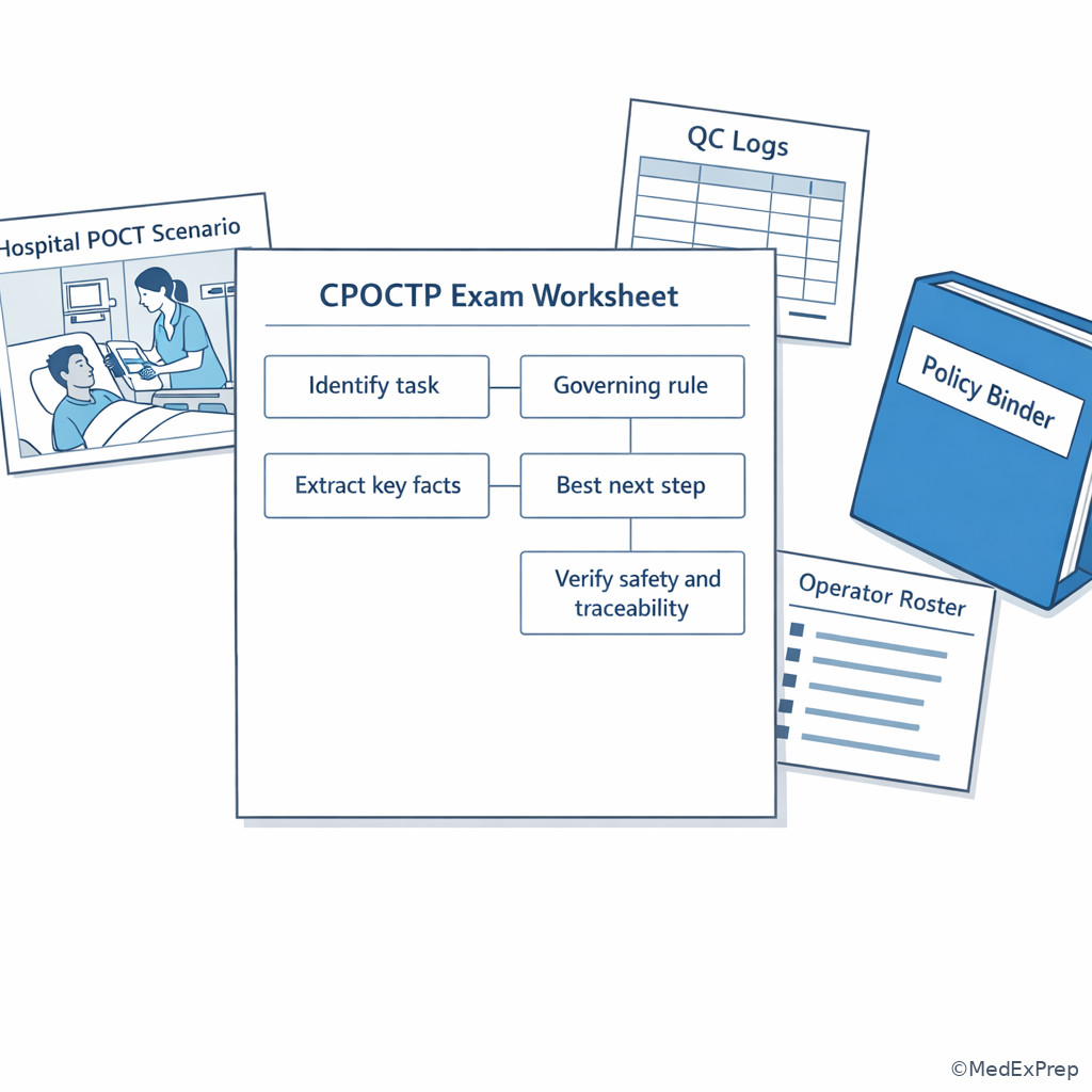 Exam-style scenario parsing worksheet
