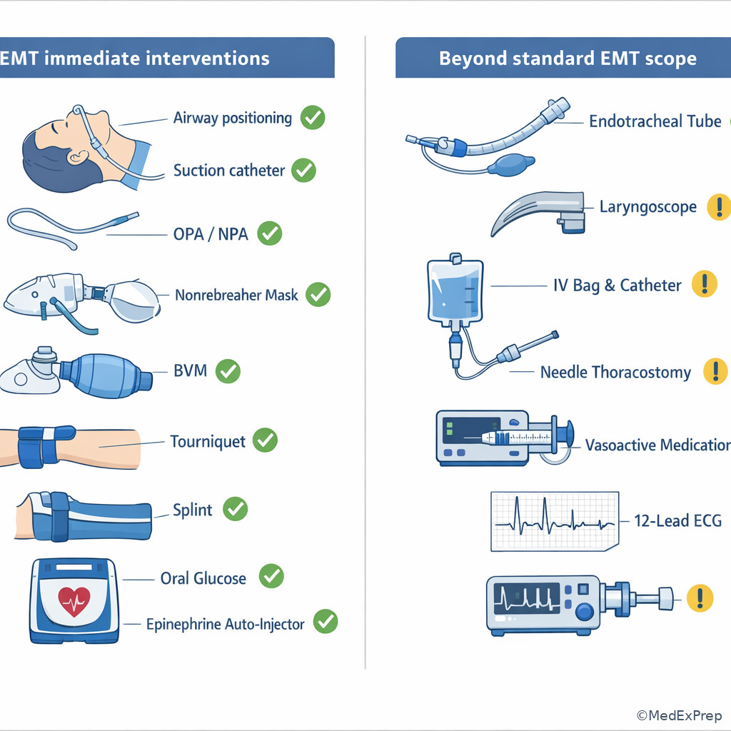 Fig 5. EMT interventions versus ALS procedures