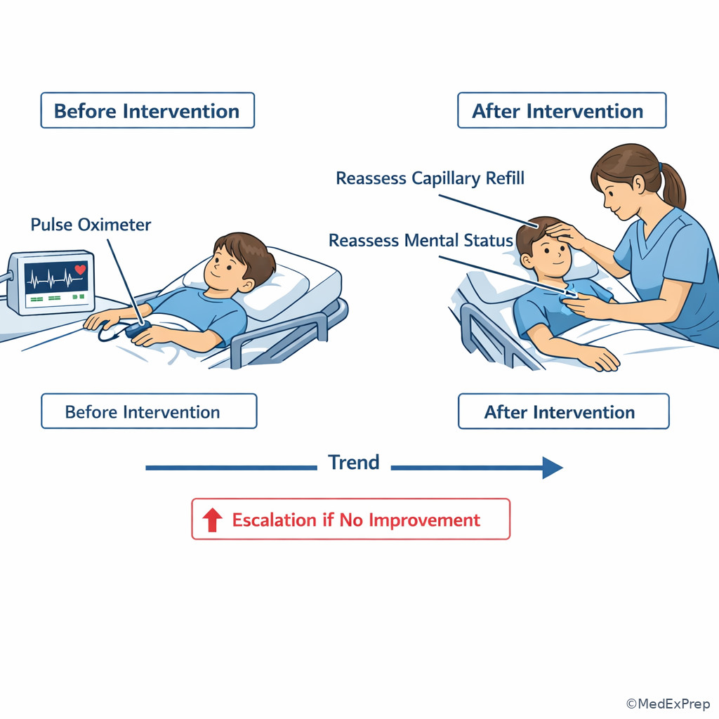 Monitoring and reassessment after intervention