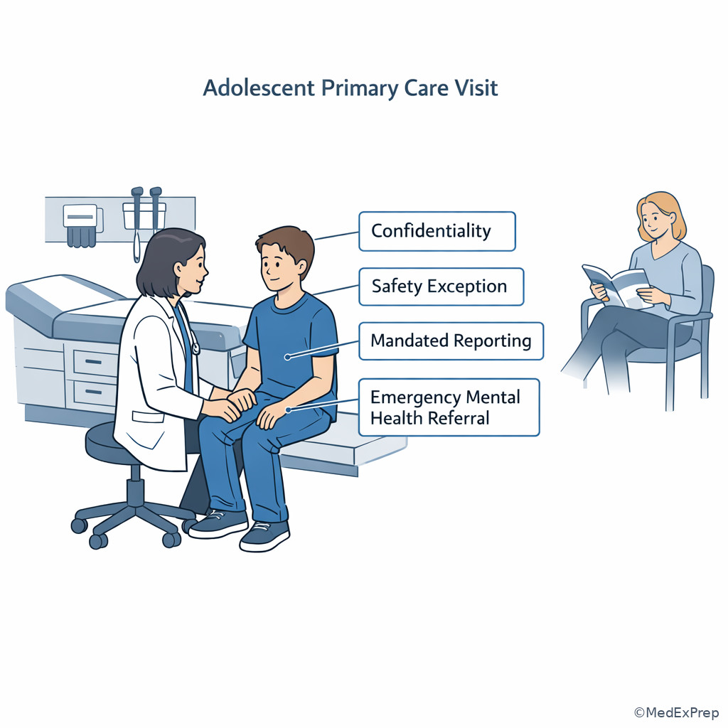 Fig 5. Adolescent confidentiality with safety limits
