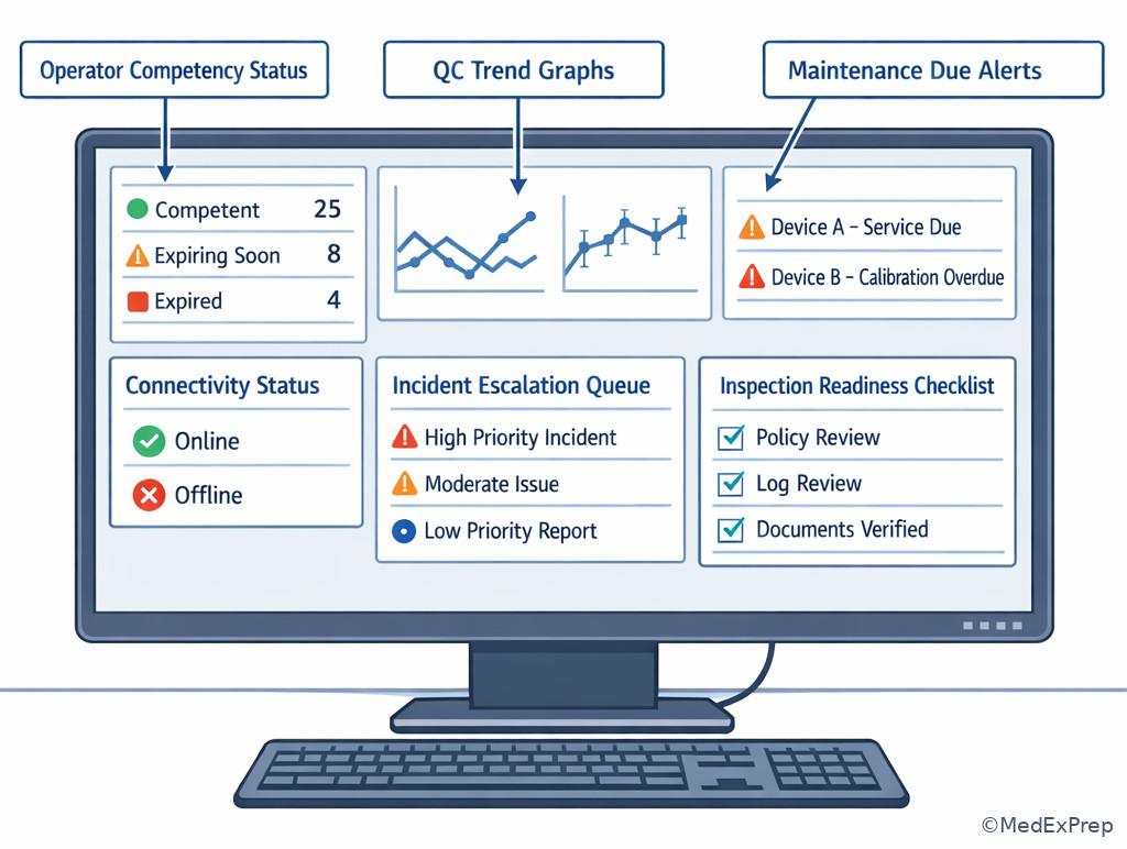 POCT coordinator dashboard overview