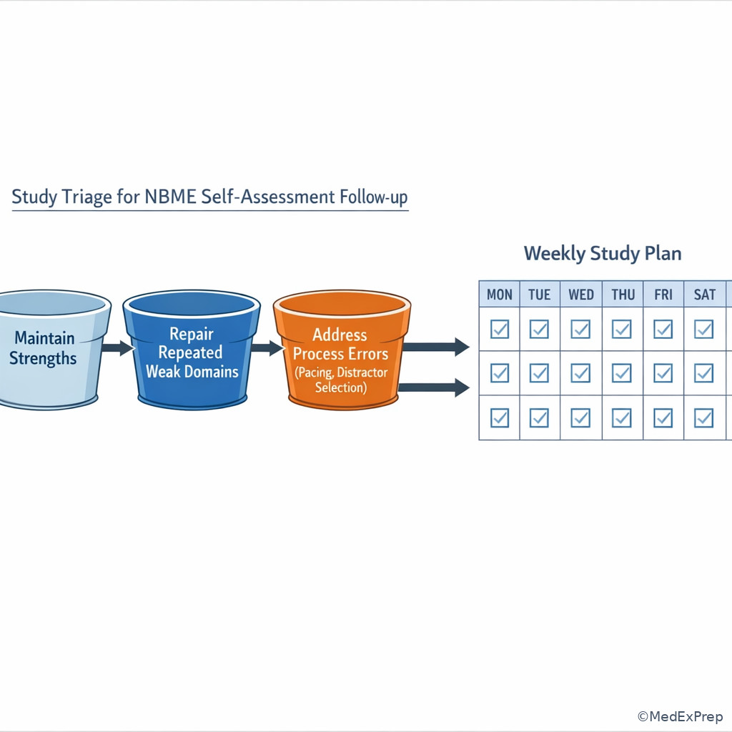 Fig 5. Prioritizing study after a self-assessment