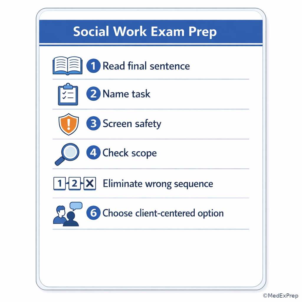 Decision checklist card