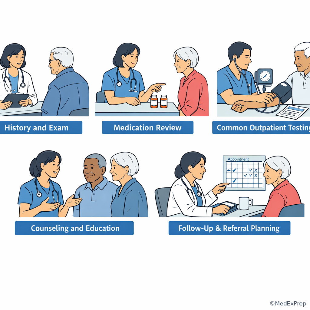 Fig 4. Core tasks in a primary care NP visit