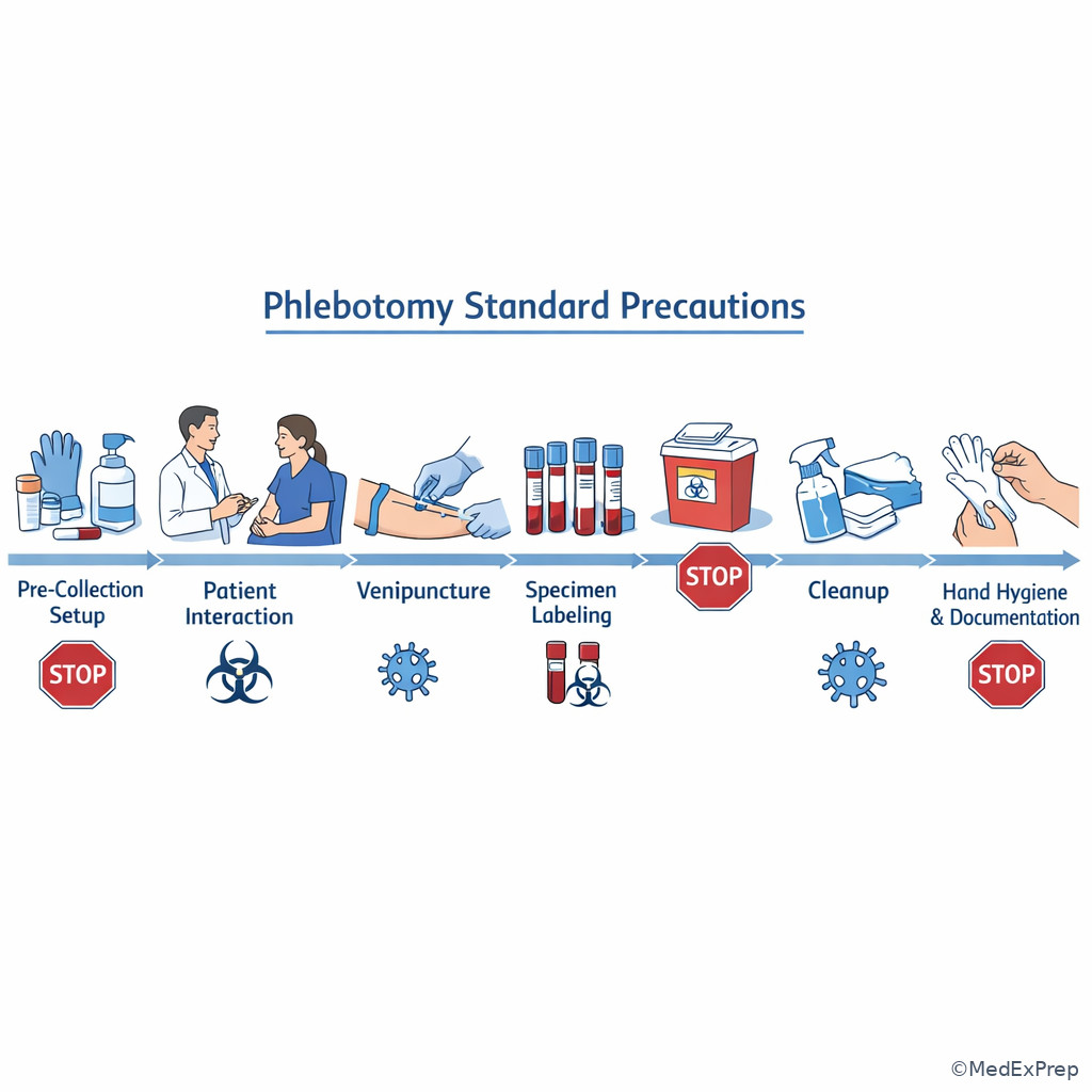 Fig 6. Full encounter Standard Precautions timeline