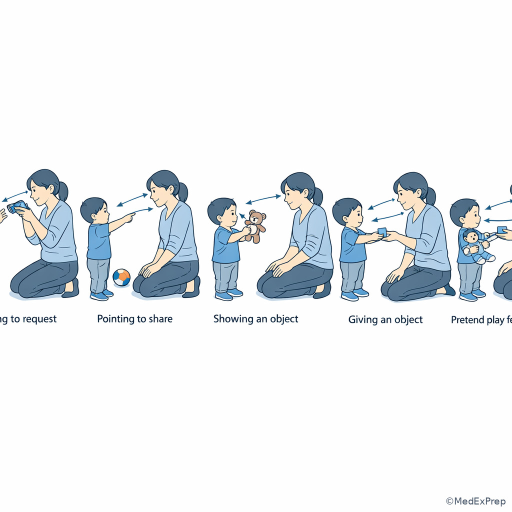 Joint attention and gesture behaviors