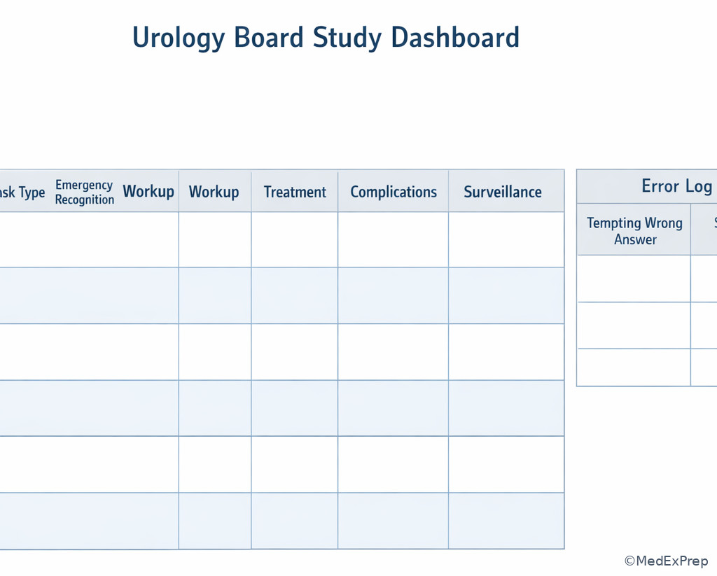 Fig 6. Urology study dashboard and error log