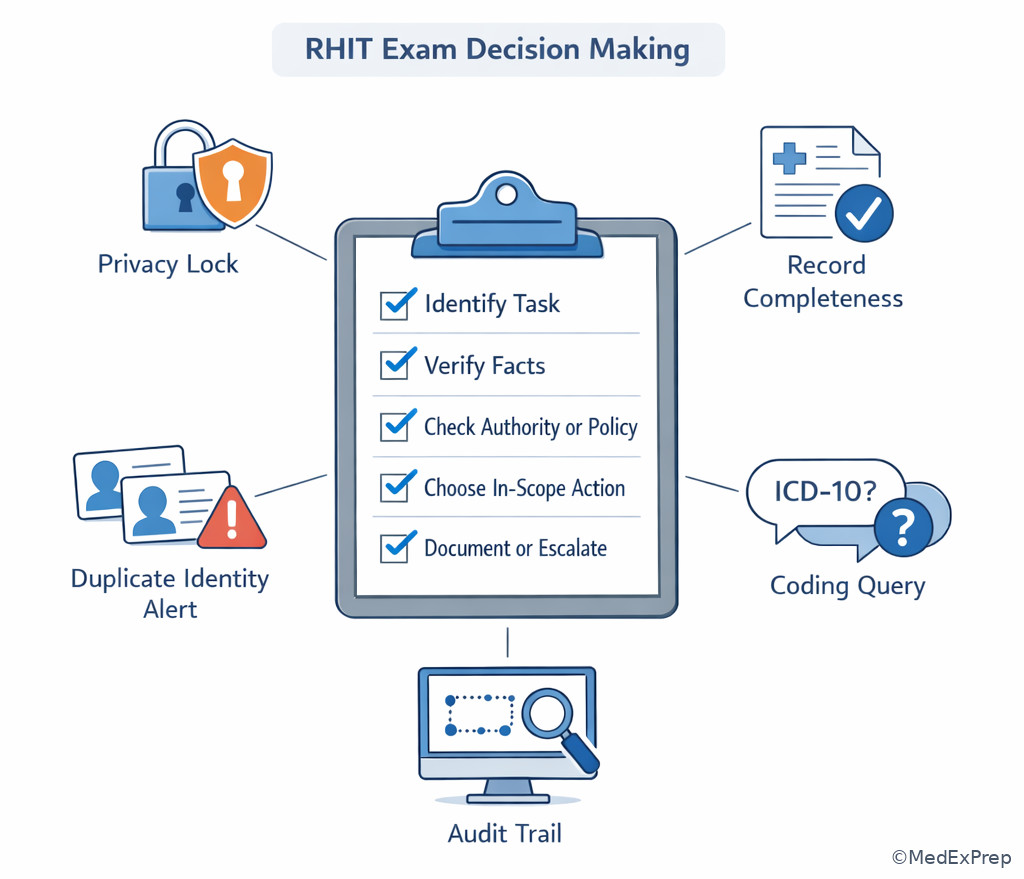 Fig 6. Board-style RHIT decision checklist