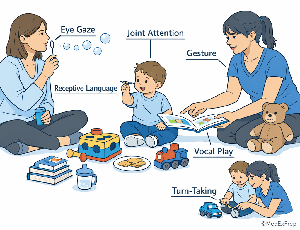 Fig 5. Play-based toddler communication assessment setup