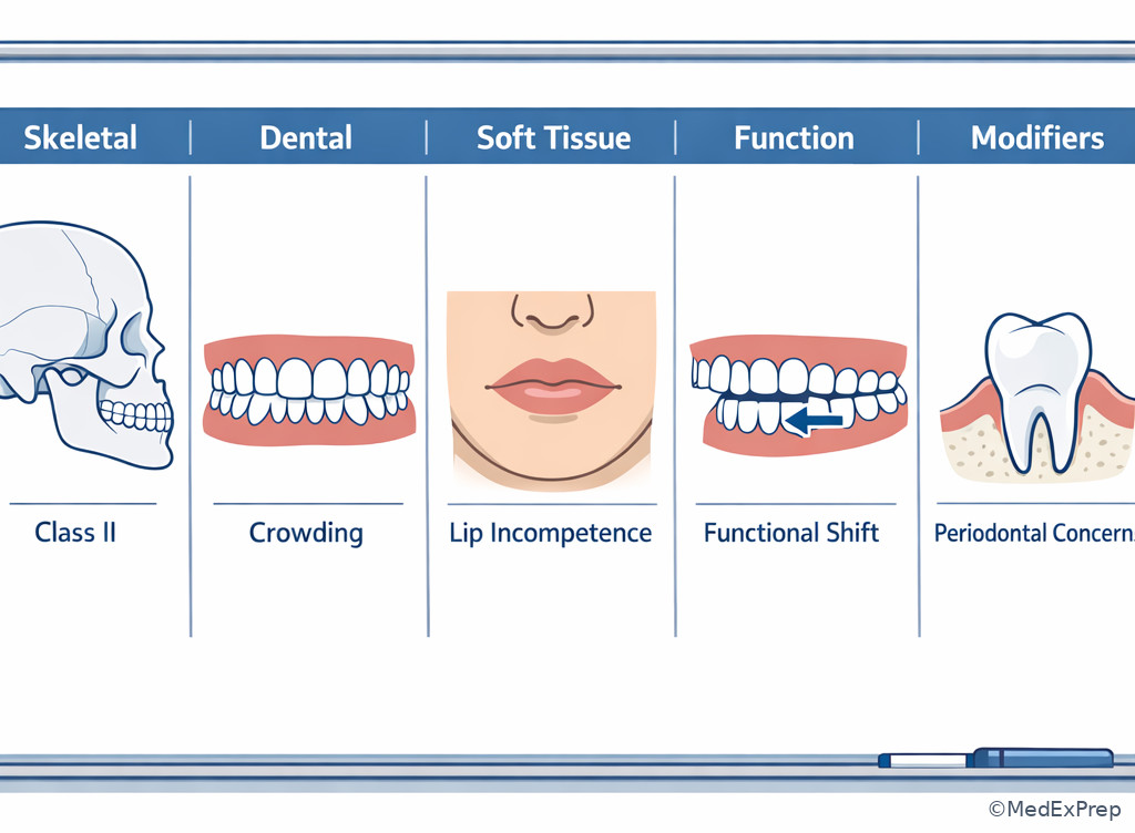 Orthodontic problem-list categories board
