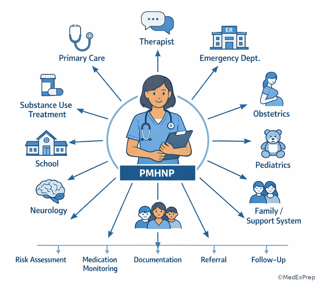Fig 5. PMHNP collaborative care handoff diagram
