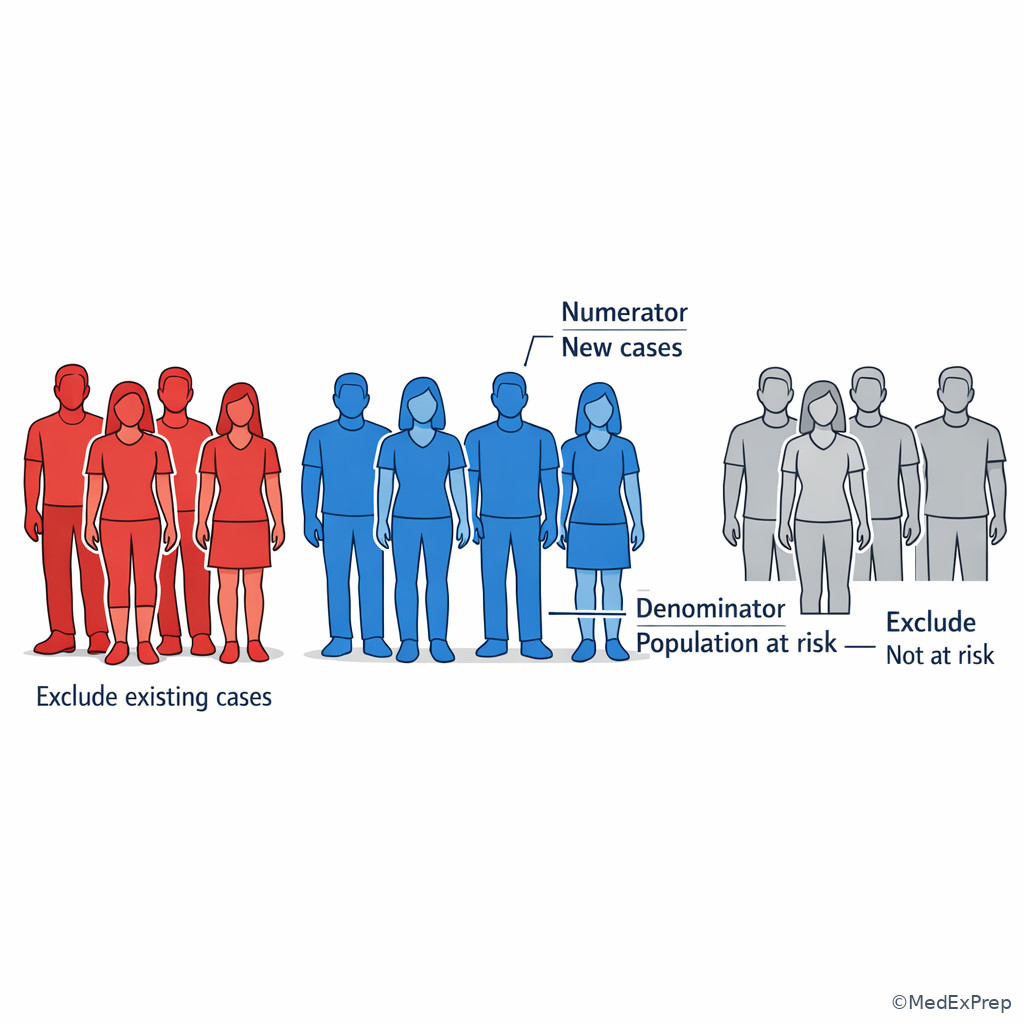 Population-at-risk denominator logic