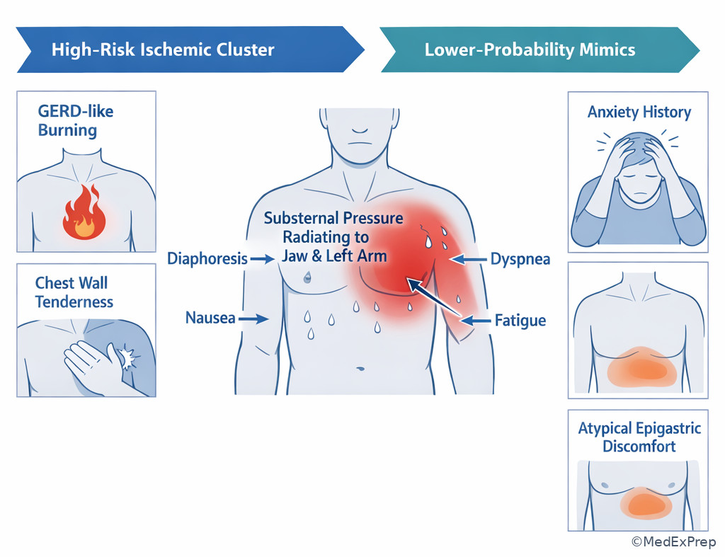 Fig 5. Symptom weighting in suspected ACS