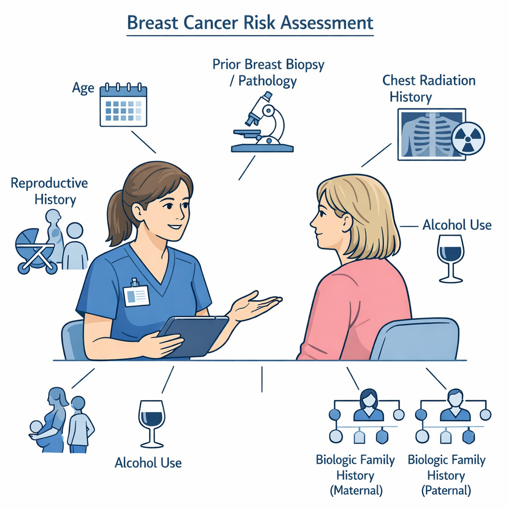 Fig 3. Focused breast cancer risk intake interview