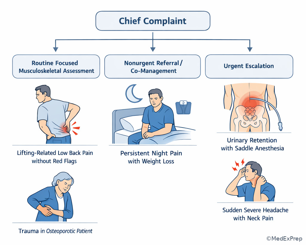 Fig 6. Safe disposition pathways from the chief complaint