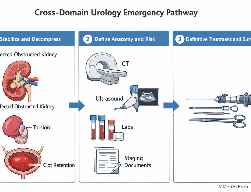 Fig 5. Cross-domain urology emergency sequence