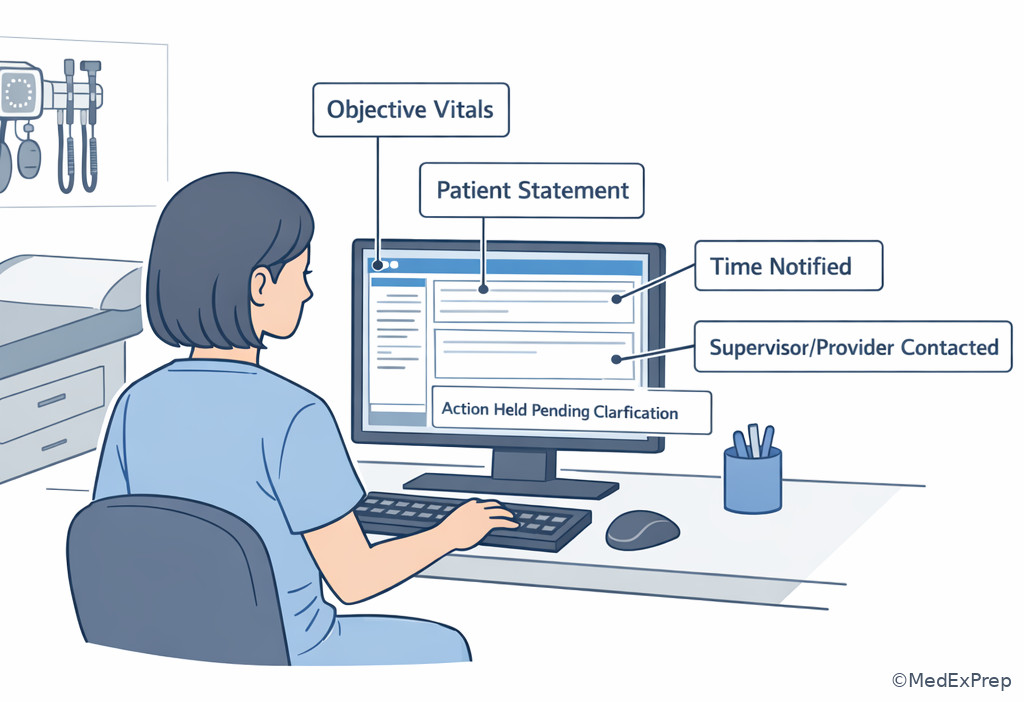 Fig 6. Documentation and escalation workflow in clinic