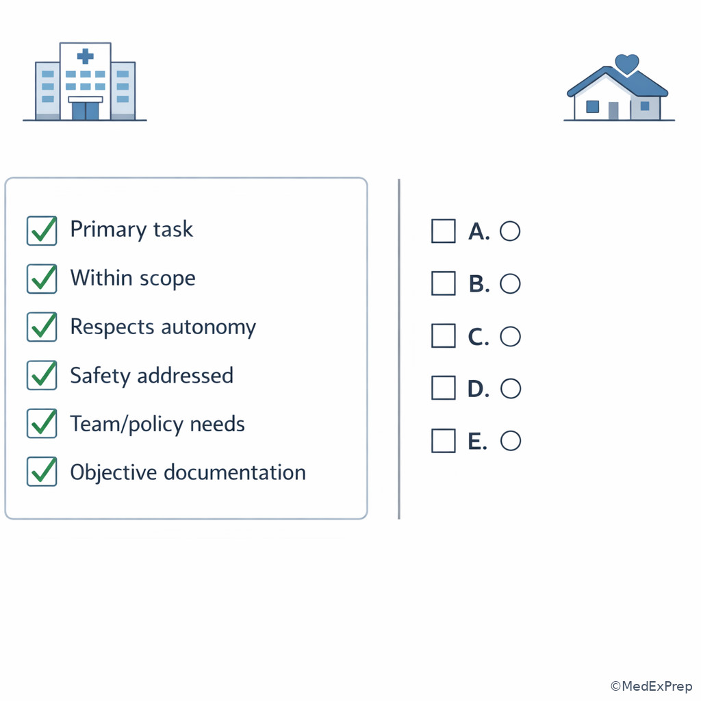 Distractor elimination checklist