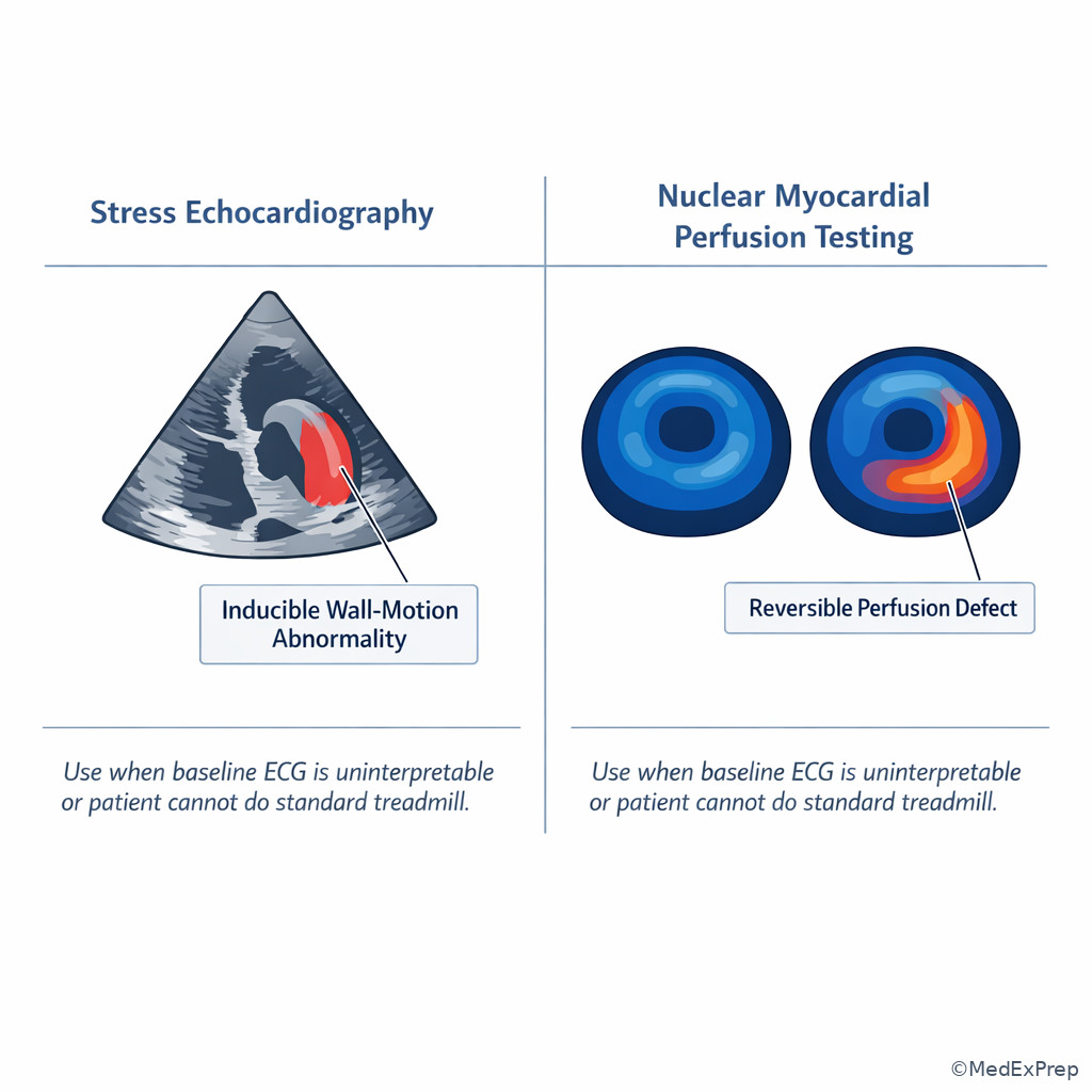 Stress imaging comparison