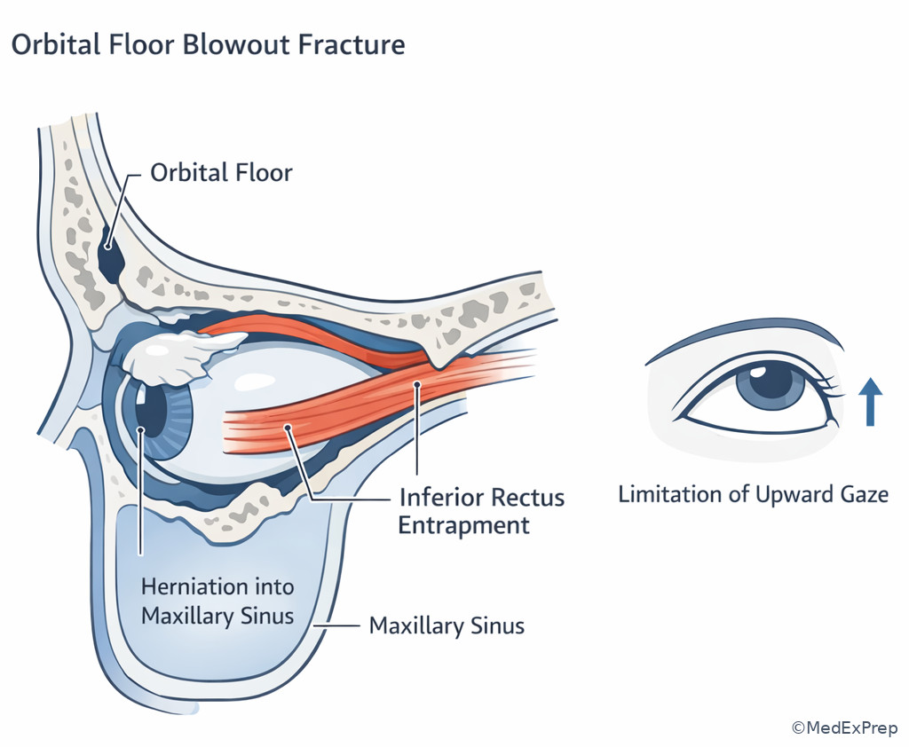 Orbital blowout fracture concept image