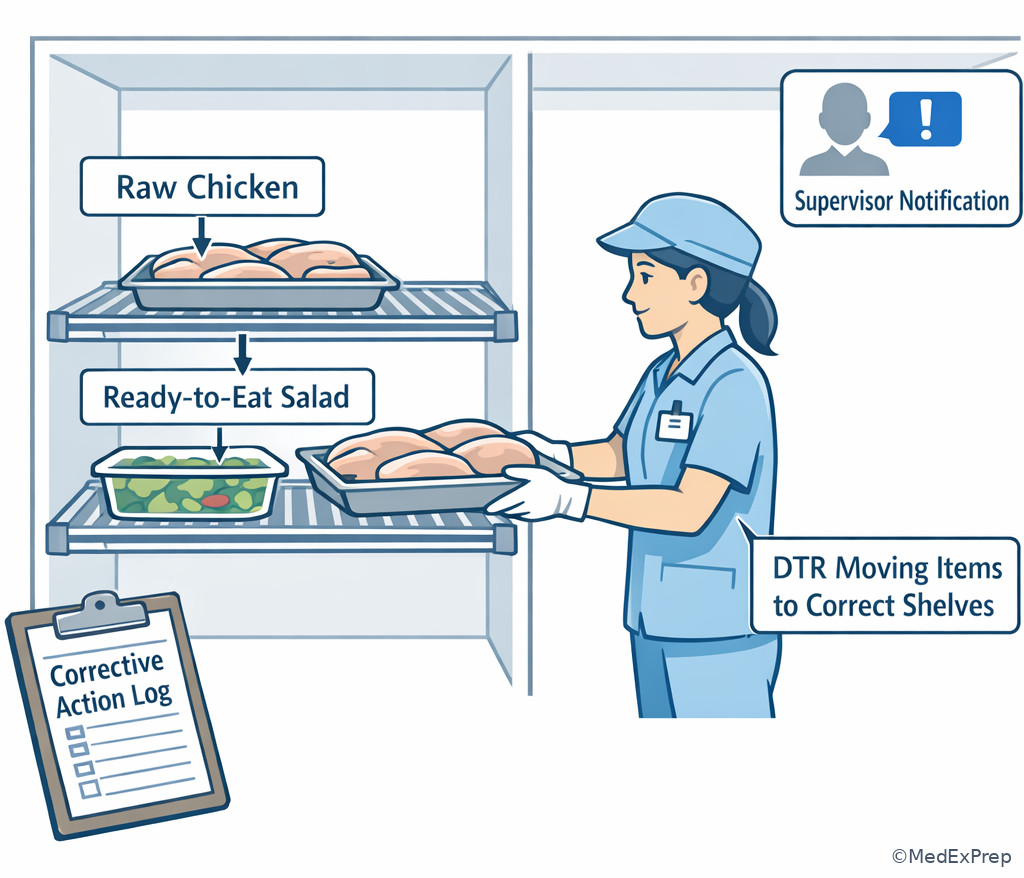 Foodservice supervision and sanitation correction