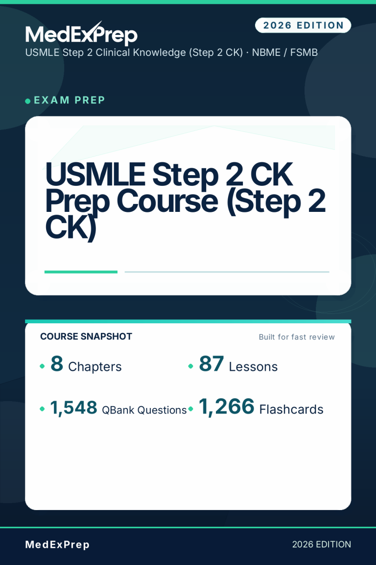 USMLE Step 2 CK Prep Course (Step 2 CK)