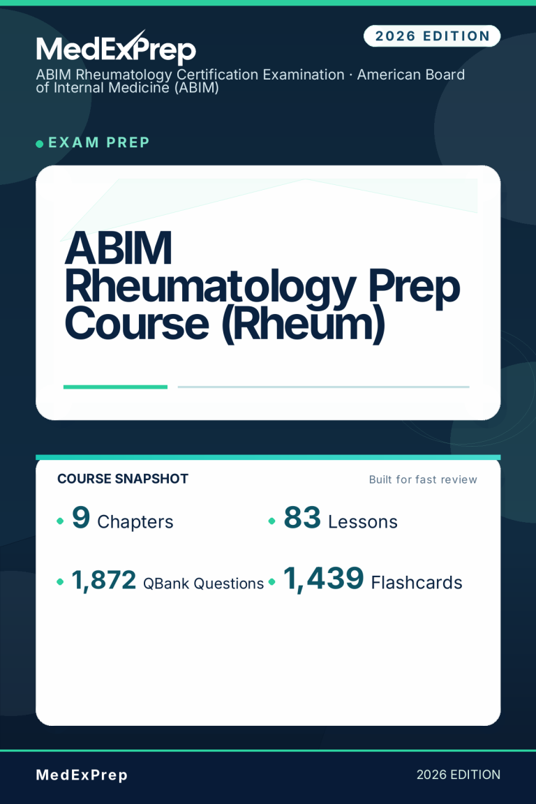 ABIM Rheumatology Prep Course (Rheum)
