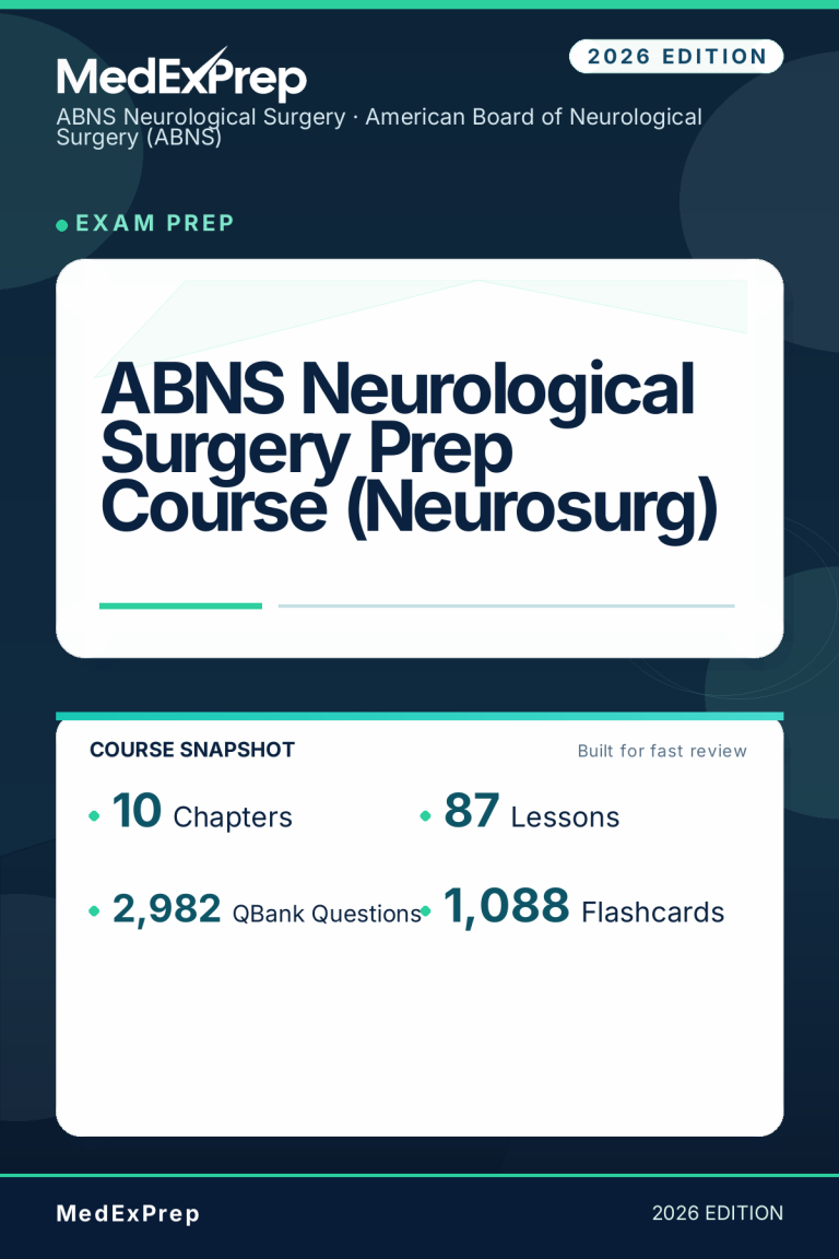 ABNS Neurological Surgery Prep Course (Neurosurg)