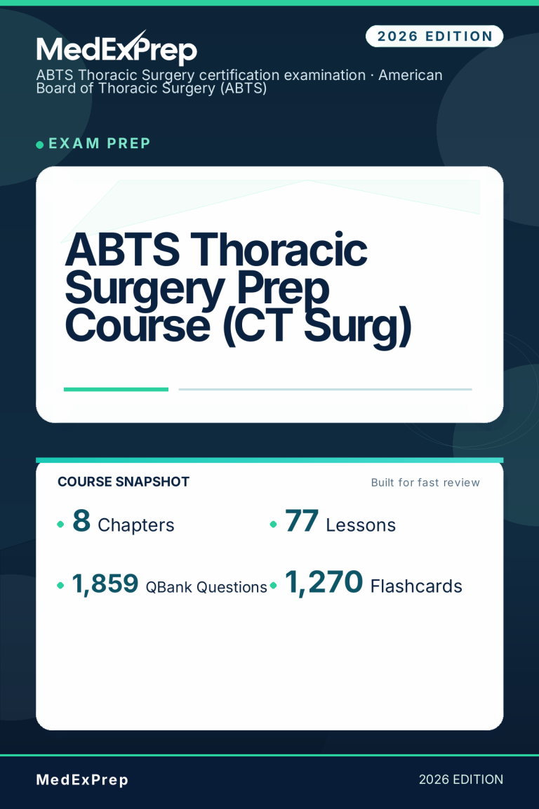 ABTS Thoracic Surgery Prep Course (CT Surg)